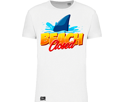 camiseta john skate beach closed