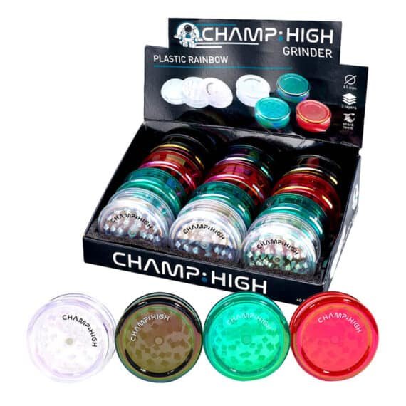 GRINDER CHAMP HIGH RAINBOW PLASTIC