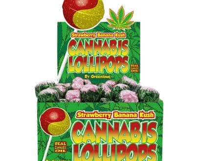 CANNABIS LOLLIPOP STRAWBERRY BANANA KUSH