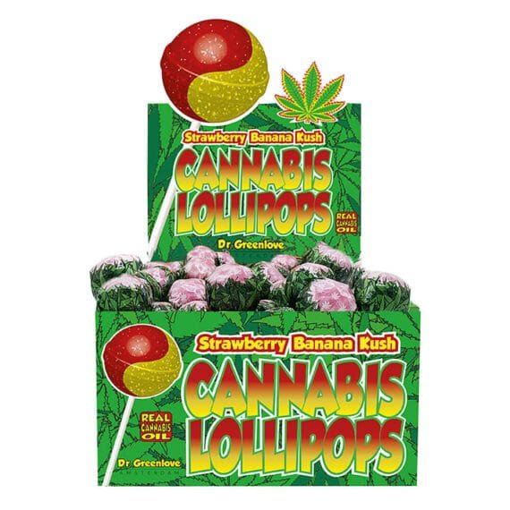 CANNABIS LOLLIPOP STRAWBERRY BANANA KUSH