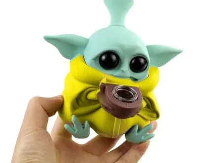 bong de silicona y cristal