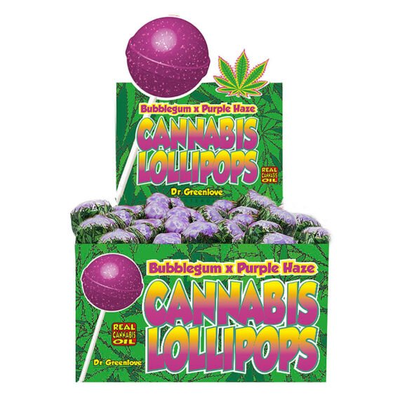 Cannabis lollipop purple haze